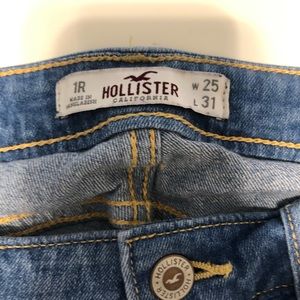 Hollister Medium Wash Destroyed Jeans